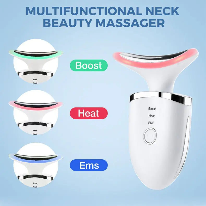 New EMS Microcurrent Neck Massager for Wrinkle Care