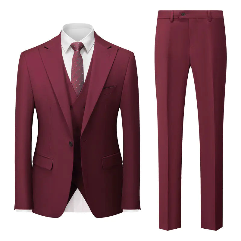 Men's Business Casual Suit Set for Weddings and Events
