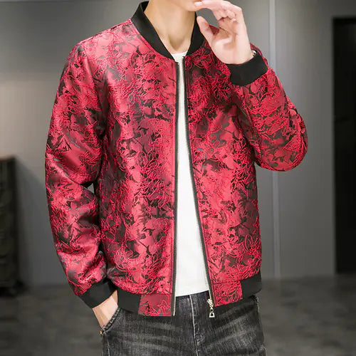 Men's Jacquard Embroidered Autumn Jacket Fashion Wear