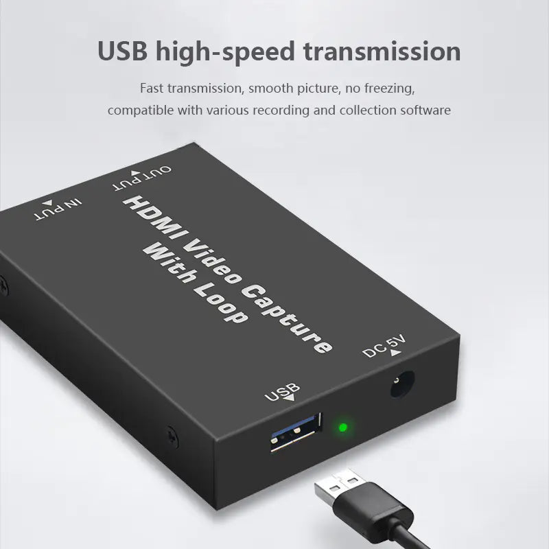 4K HDMI Capture Card for Gaming Live Streaming