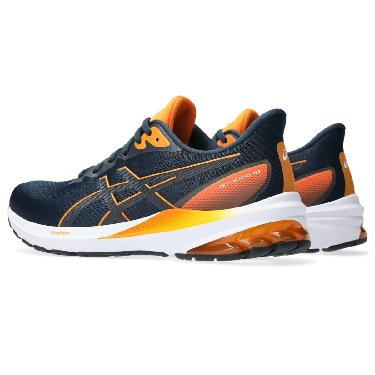 ASICS Men's GT-1000 12 Running Shoes 10.5 French Blue/Bright Orange