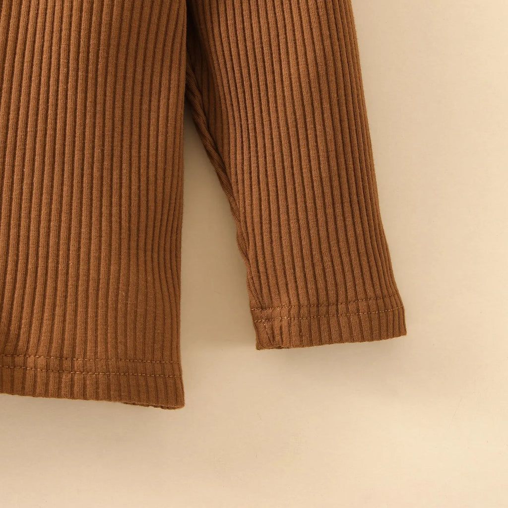 Korean Style Kids' Autumn Winter Plaid Dress Set