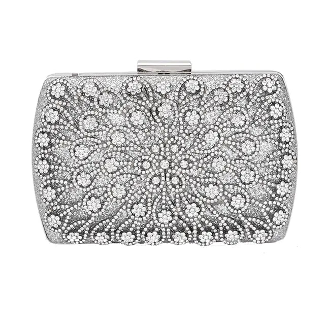 Luxury Diamond Clutch Bag for Women's Wedding Purse