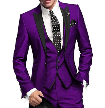 Men's Three-Piece Wedding Suit
