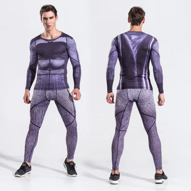 Men's Superhero Compression Set - Spider-Man & Captain America