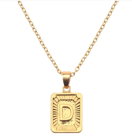 Letter Love Pendant Necklace