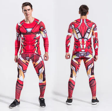 Men's Superhero Compression Set - Spider-Man & Captain America