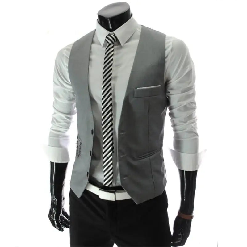 Men's British Slim Casual Suit Waistcoat Vest