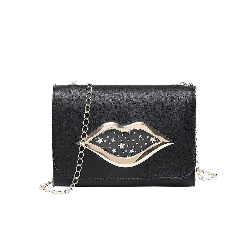 Lips Phone Bag with Chain Strap Crossbody Purse