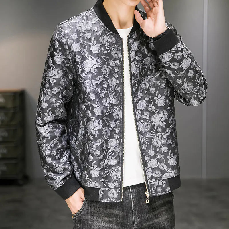 Men's Jacquard Embroidered Autumn Jacket Fashion Wear