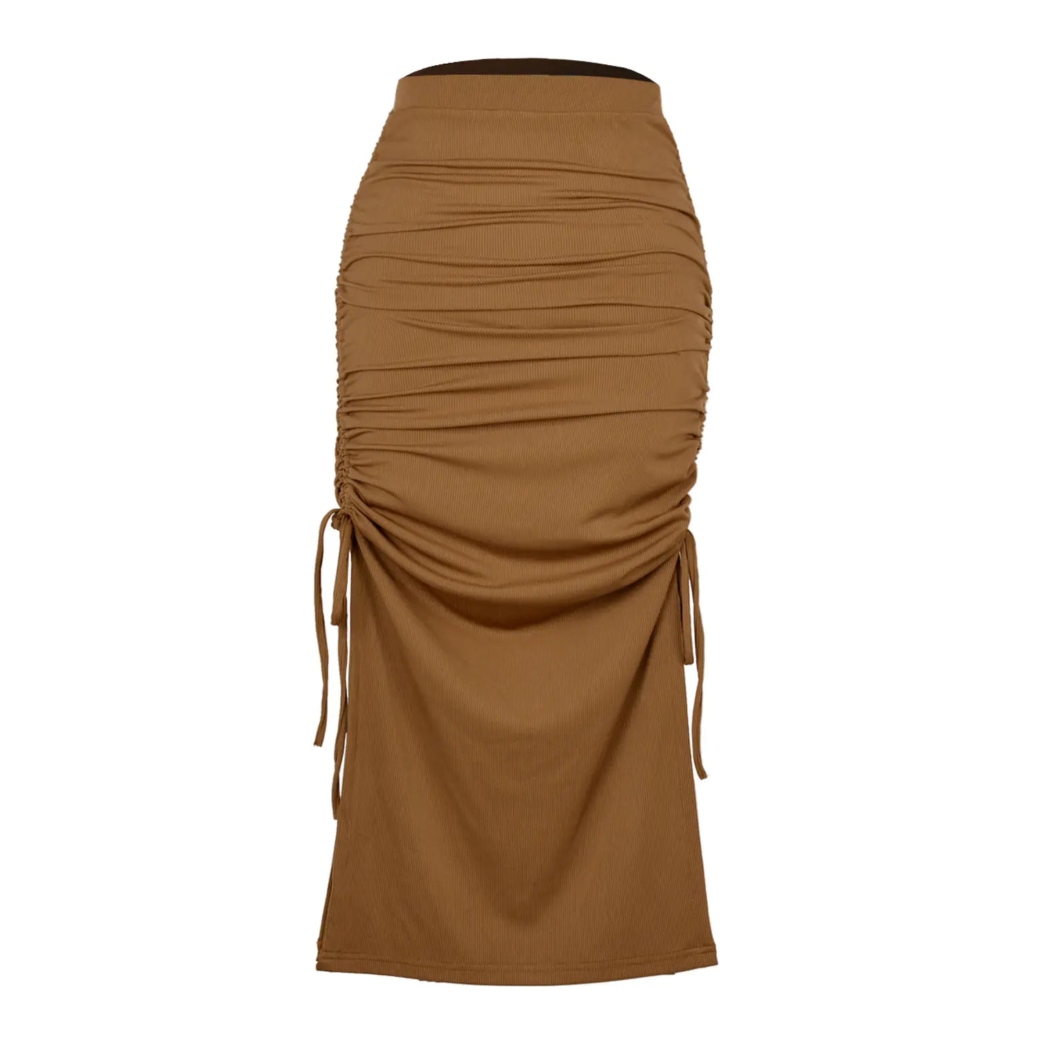 Pleated Lace-Up Sexy Long Skirt for Fashionistas