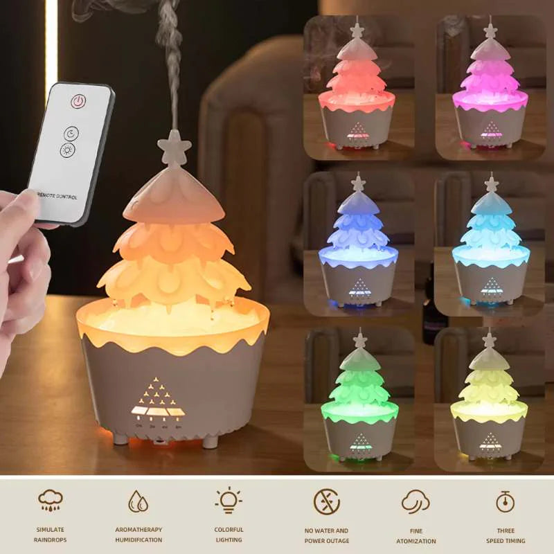 Christmas Tree Aromatherapy Diffuser with LED Lights