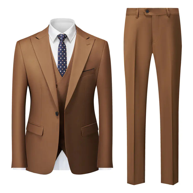 Men's Business Casual Suit Set for Weddings and Events
