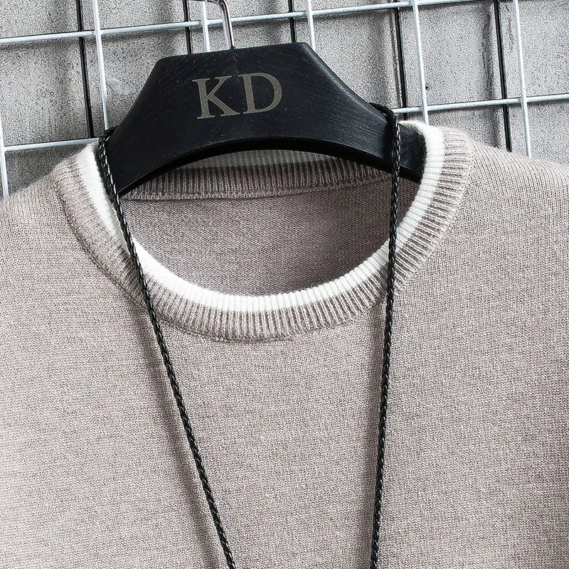 2023 Korean Fashion Long Sleeve Pullover Sweater for Men