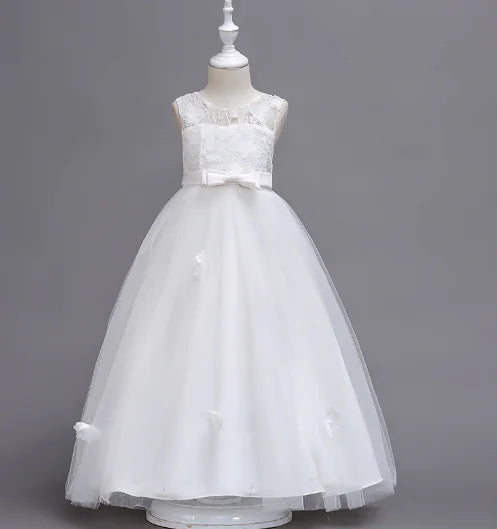 Children's Flower Sequin Princess Dress