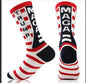 Hip And Humorous Unisex Crew Socks With 3D Fake Hair Print