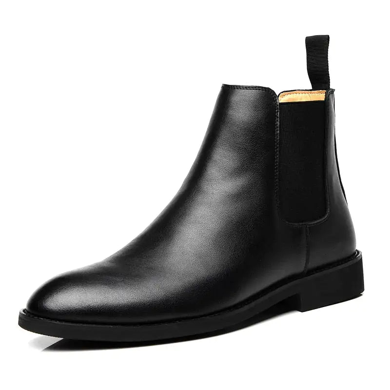 R&J Elegant Chelsea Leather Boots for Men