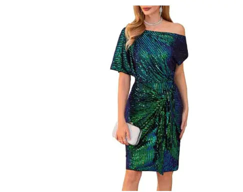 Women's Asymmetric Lace-Up Dress