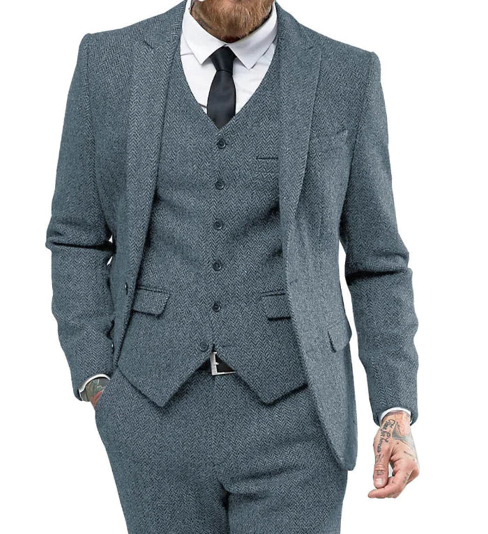 Men's Suit 3-Piece Set for Business and Weddings