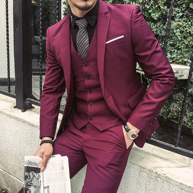 Casual Suit for Business and Wedding Attire