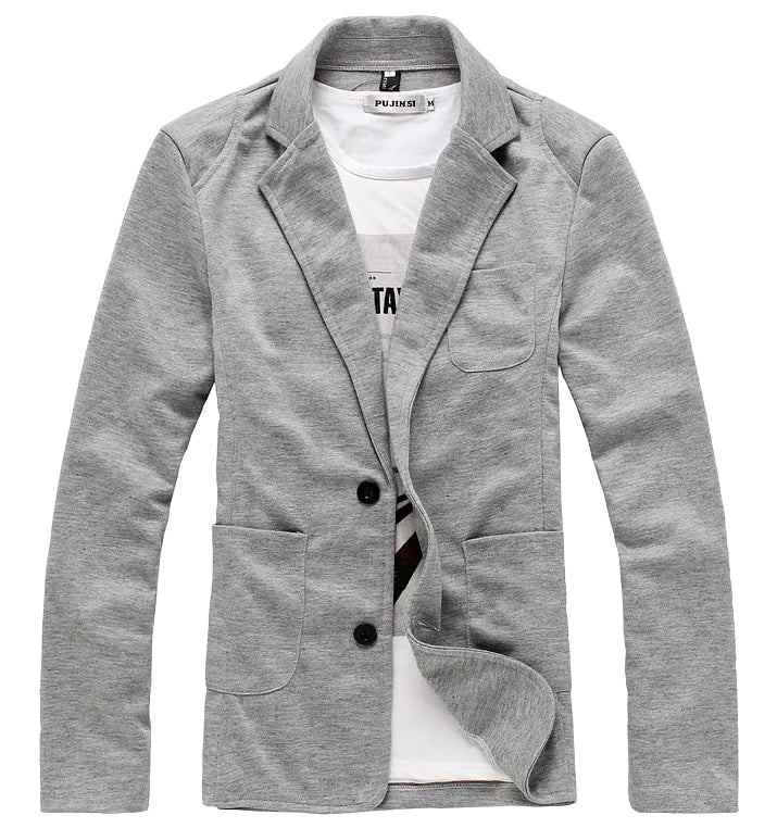 Men's Casual Slim Fit Blazer and Knit Suit Jacket