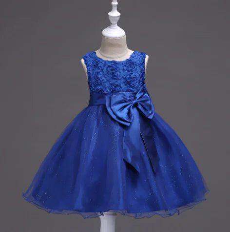 Summer Korean Style Floral Princess Dress for Kids