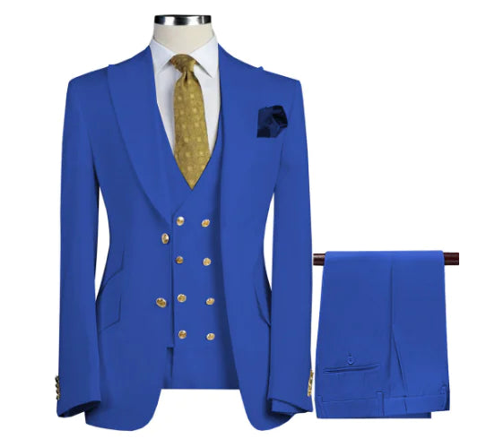 Three-Piece Suit Set for Wedding and Formal Events