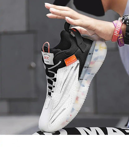 2021 Men's Reflective Running Shoes: High-Quality, Breathable Sneakers