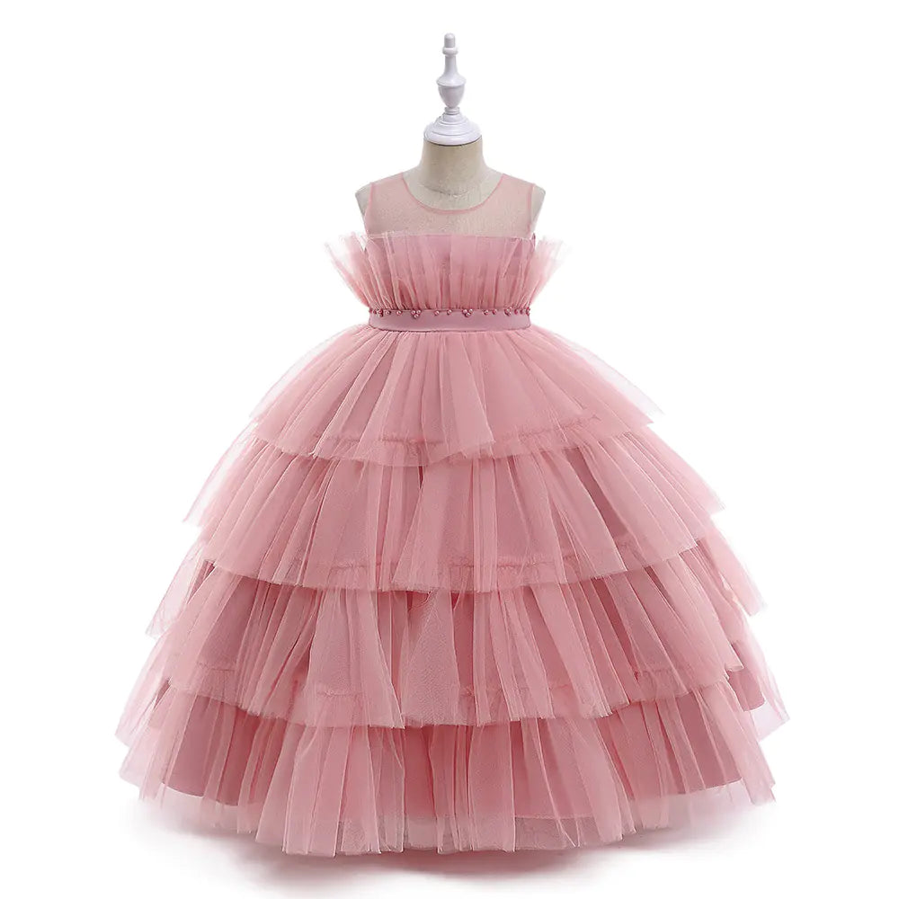 2024 New Multi-Layer Princess Dress for Kids