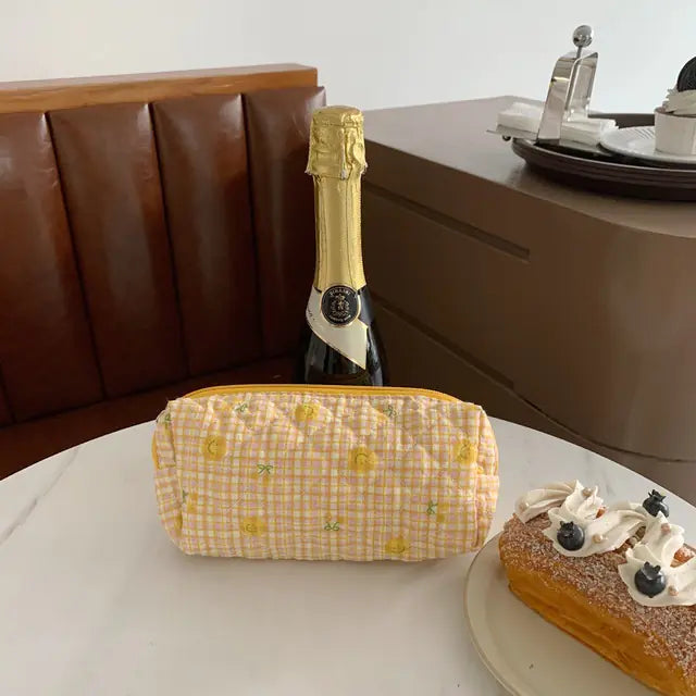 Kawaii Floral Travel Cosmetic Lipstick Coin Purse Bag