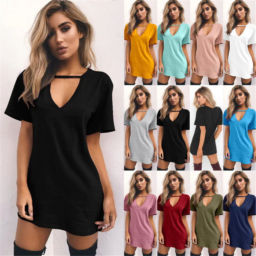 Loose Casual Short Sleeve Dress