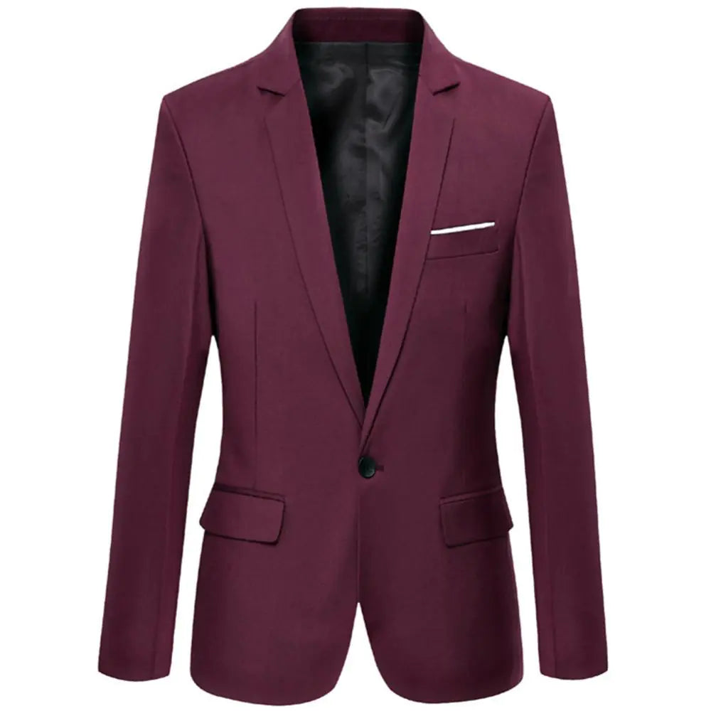 Slim Fit Casual Business Men's Suit Coat