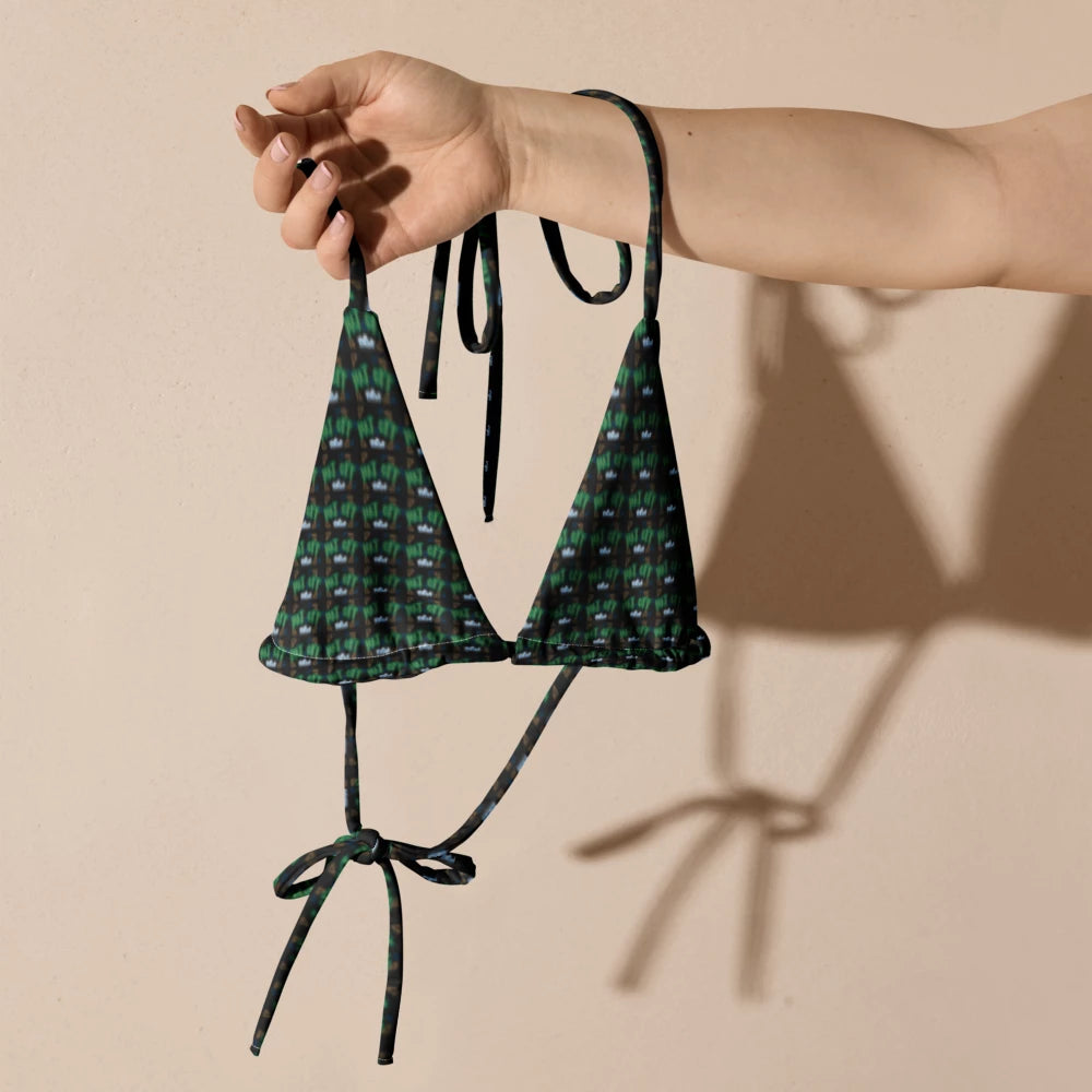 Eco-Friendly Print Padded Bikini Top R&J Hat Off