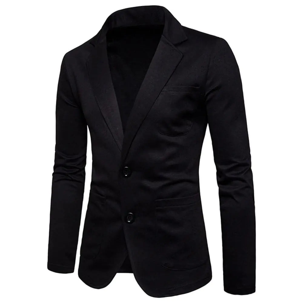 Men's Slim Fit Knit Blazer - Casual Business Jacket