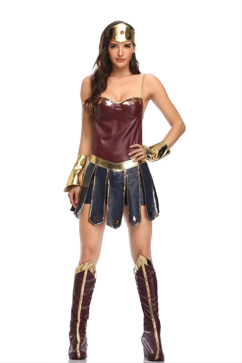 Sexy Superhero Halloween Costume - Wonder Woman Dress