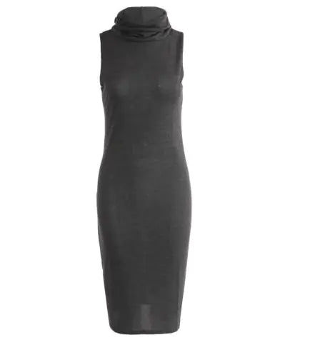 Sleeveless Knit Bodycon Pencil Dress