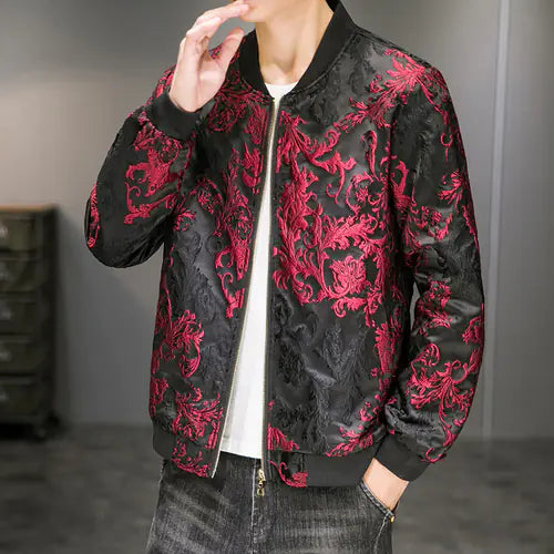 Men's Jacquard Embroidered Autumn Jacket Fashion Wear