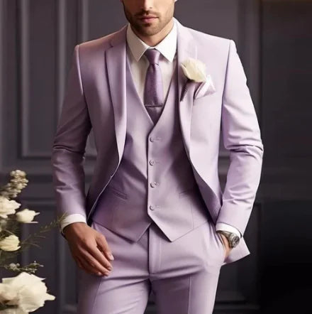 Classic Men's 3-Piece Slim Fit Suit
