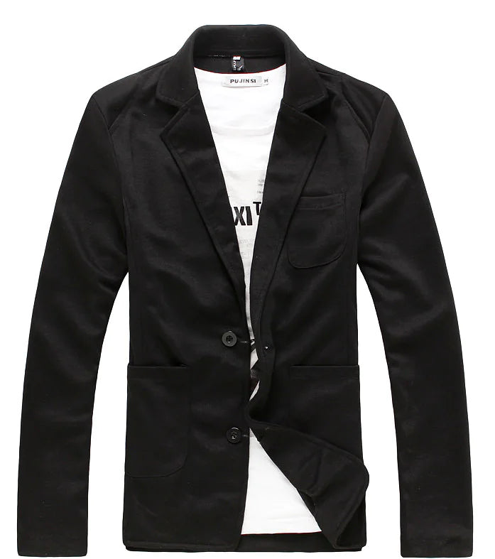 Men's Casual Slim Fit Blazer and Knit Suit Jacket