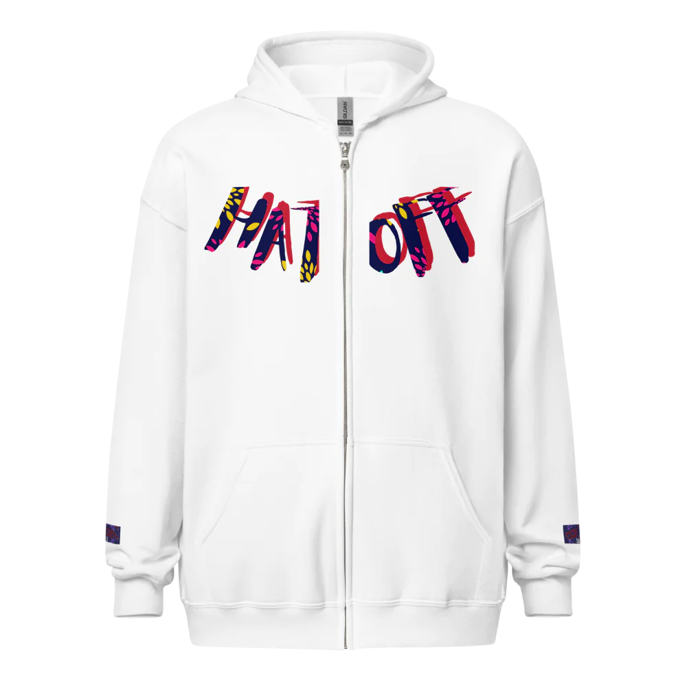 Unisex Heavy Blend Zip Hoodie | R&J Hat Off collection Brand