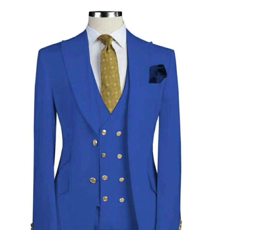 Three-Piece Suit Set for Wedding and Formal Events