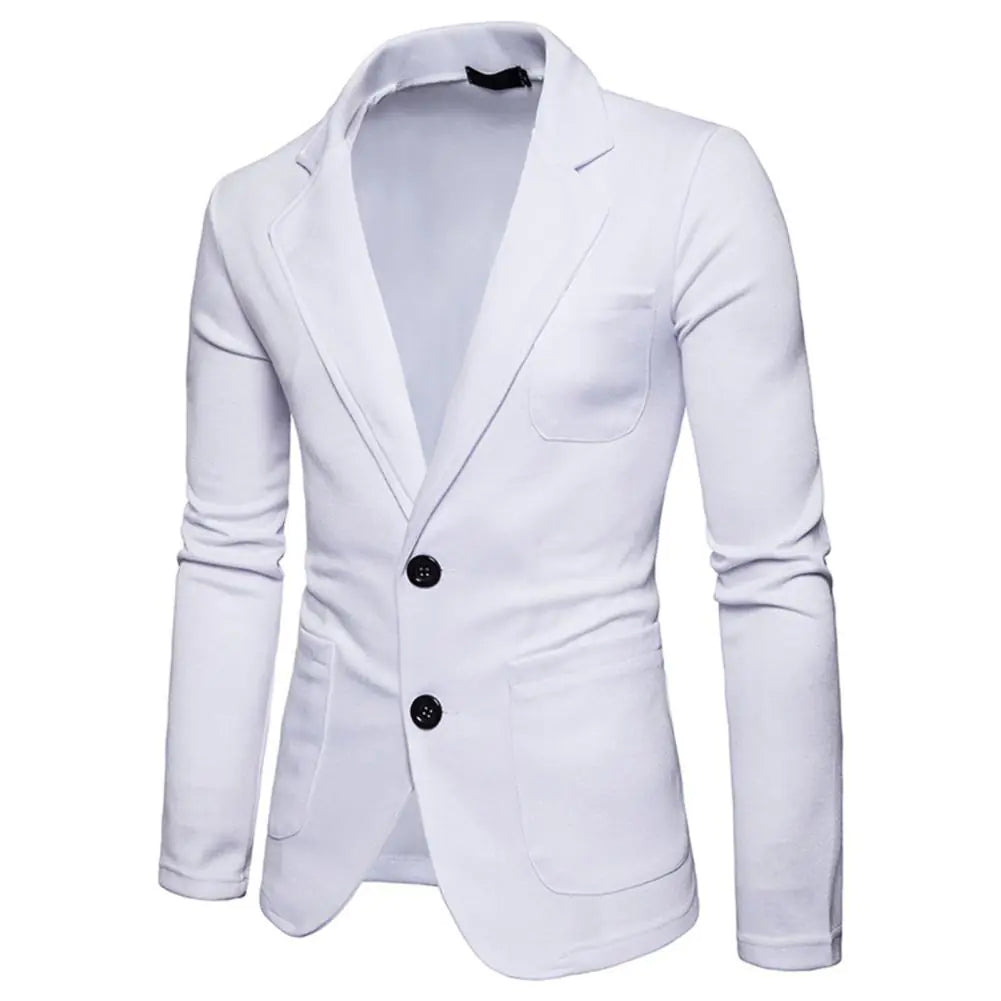 Men's Slim Fit Knit Blazer - Casual Business Jacket