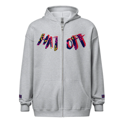 Unisex Heavy Blend Zip Hoodie | R&J Hat Off collection Brand