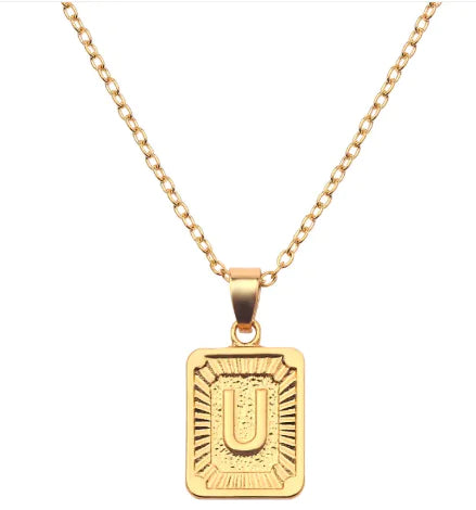 Letter Love Pendant Necklace