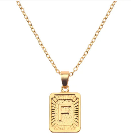 Letter Love Pendant Necklace