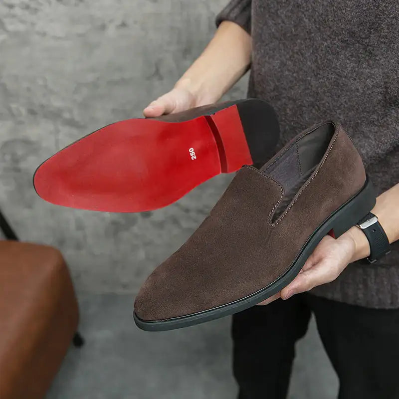 Red Bottom Classic Leather Loafers – Rose&Jeffteco