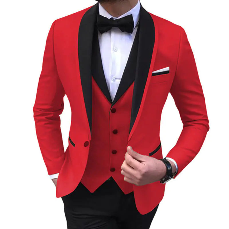 Plus Size Men's Tailored Suit 3-Piece Set