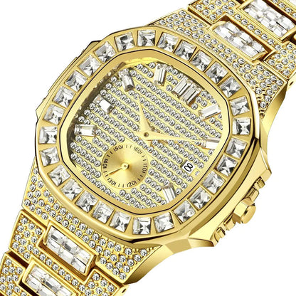 Luxury Rhinestone Calendar Watch