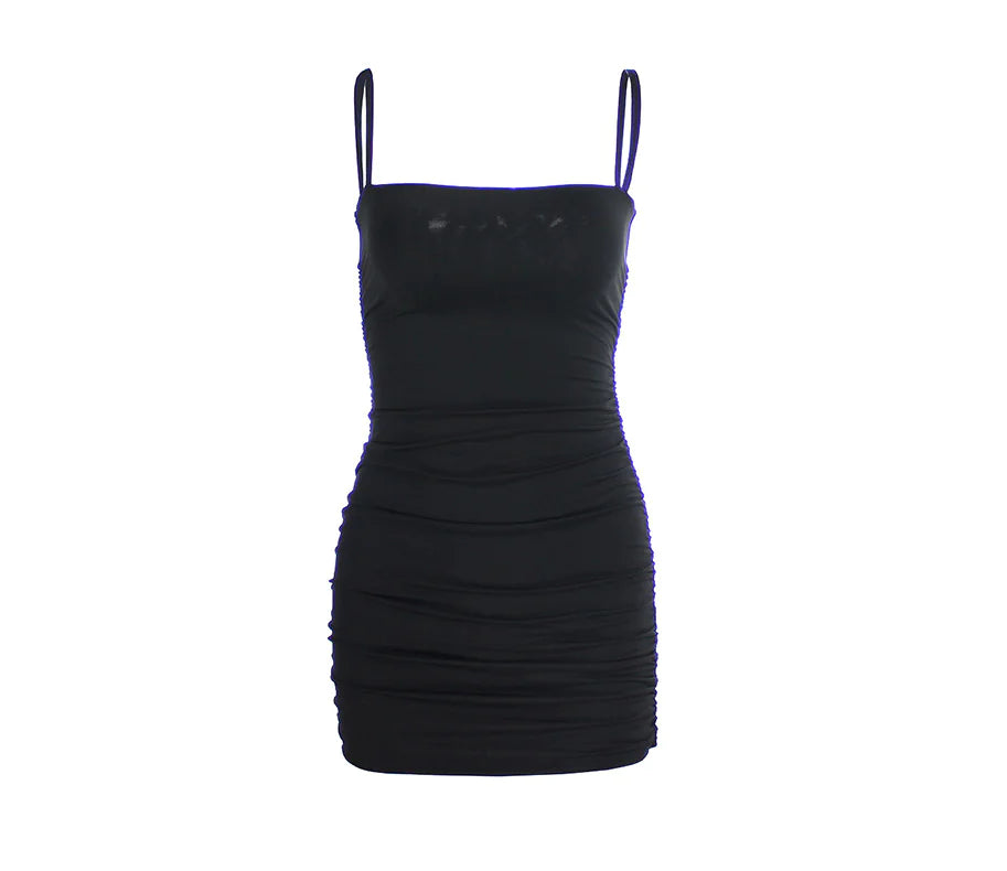 Solid Color Strapless Bodycon Dress