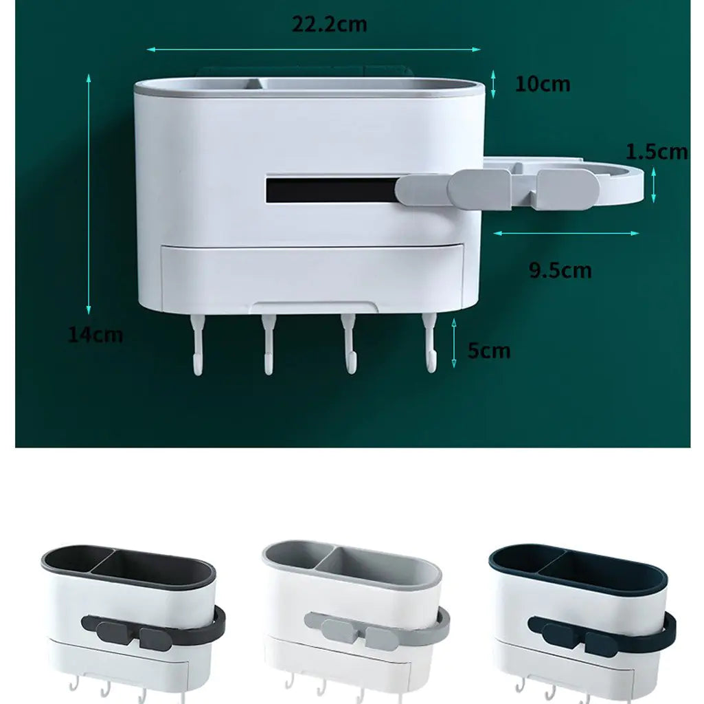Hair Dryer Hanger for Bathroom Storage Shelf